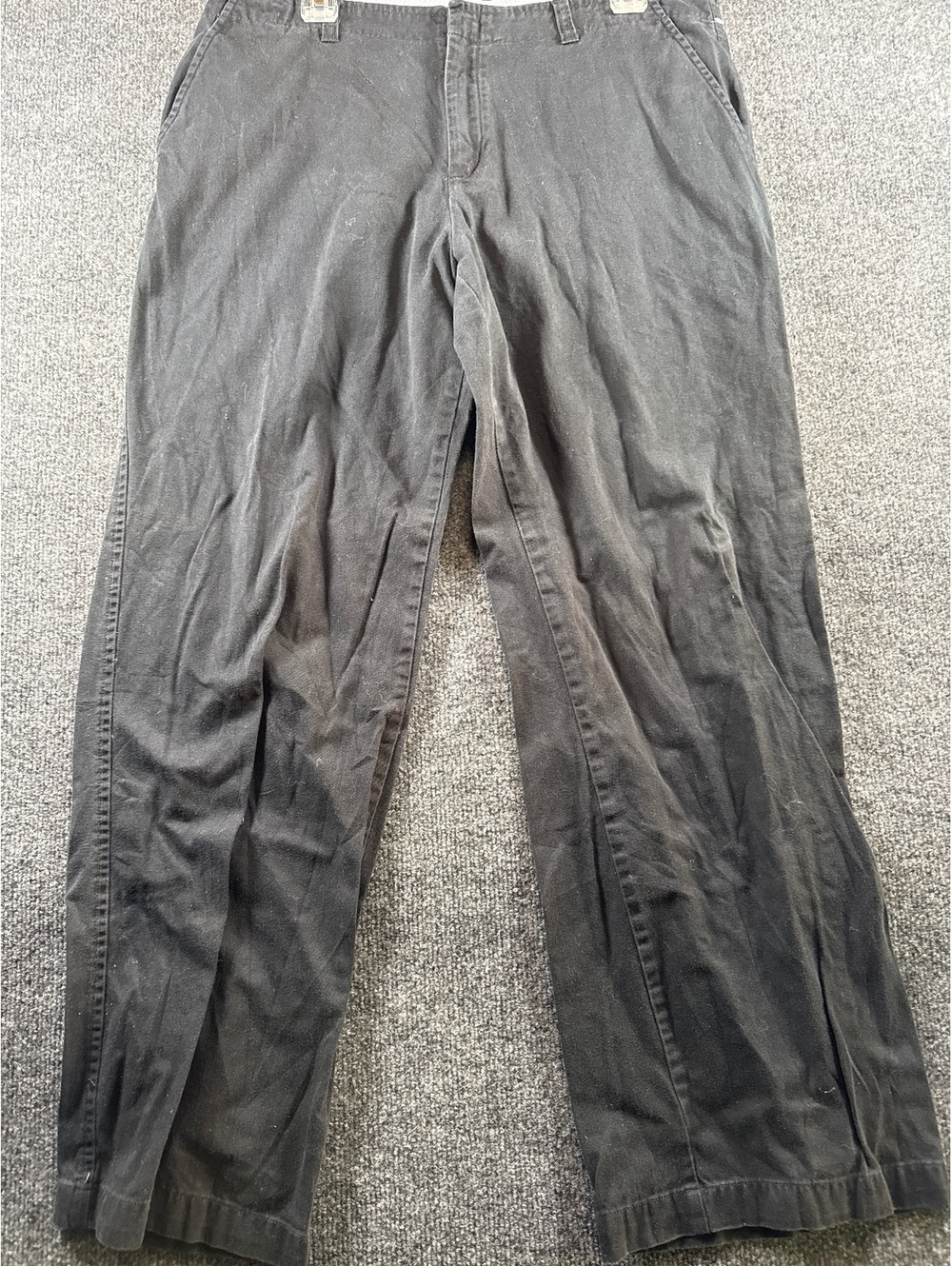 Tommy Hilfiger Womens 14 Black Pants Straight Leg Chino Casual Classic